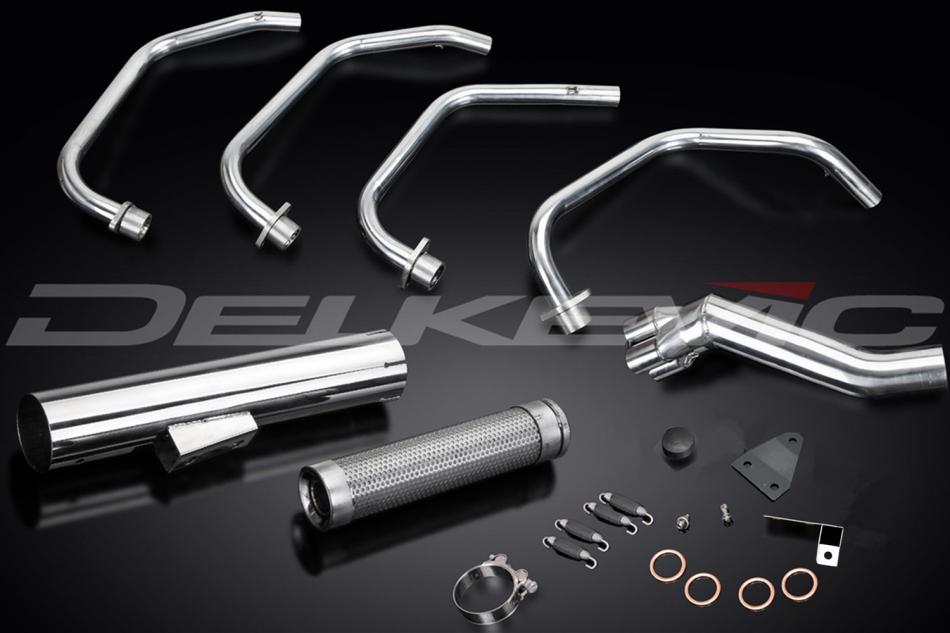 Delkevic US Full 4-1 Exhaust System Cafe Racer Muffler Stainless Suzuki GS1100GL 82 83 image 4